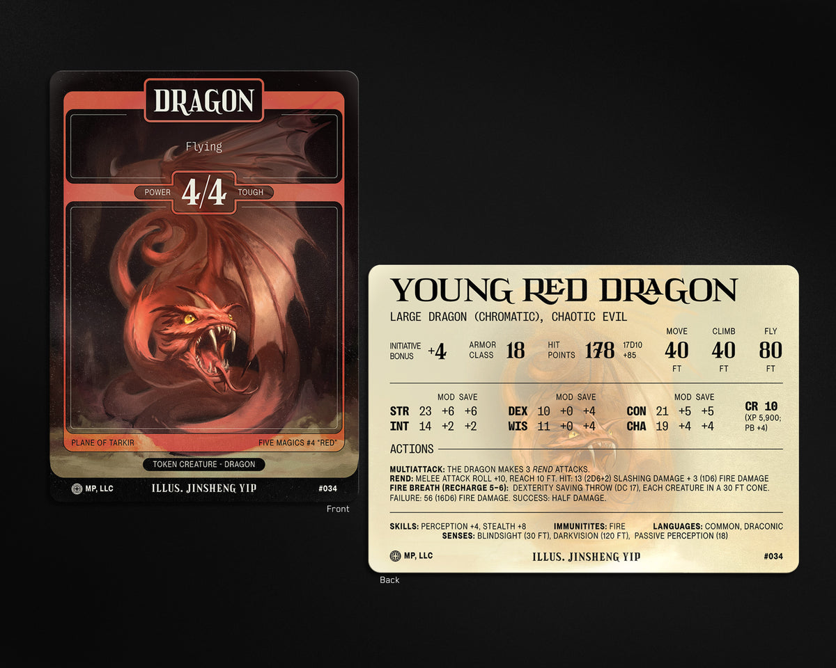 Dragon Token - Red / Young Red Dragon Stat Block
